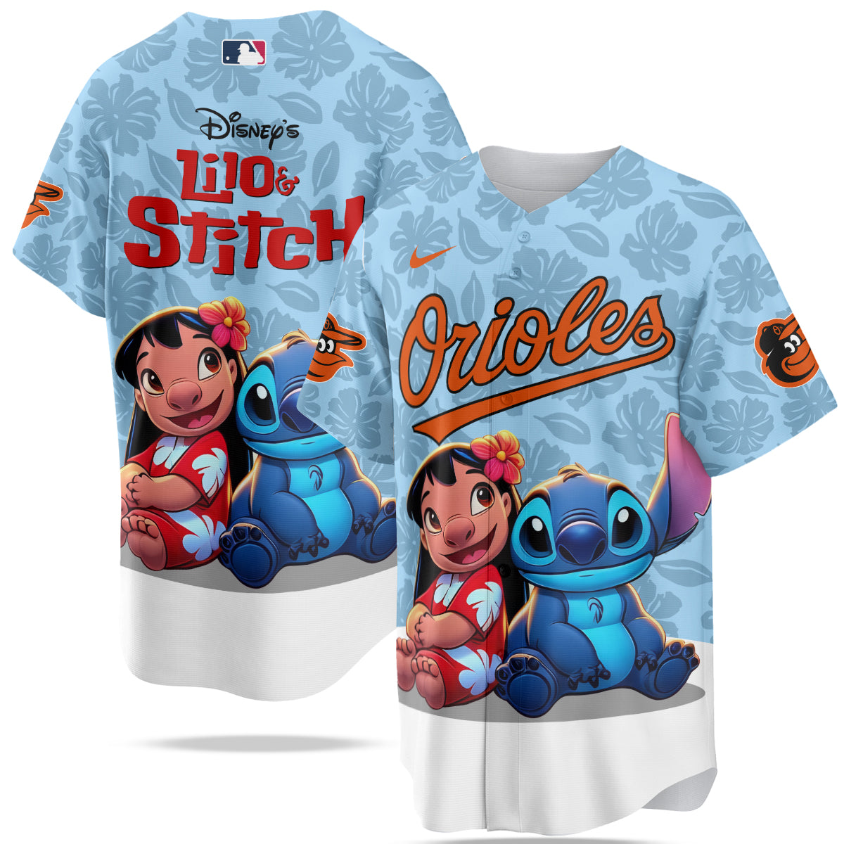 Baltimore Orioles MLB x Lilo & Stitch Jersey Limited