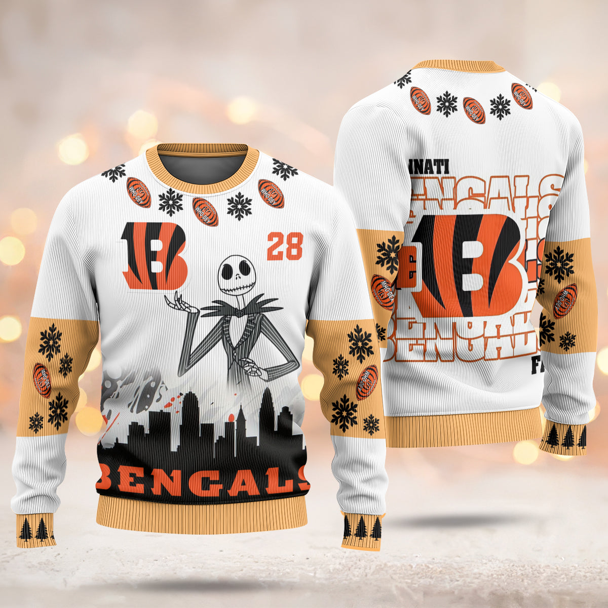 Custom Nightmare Football Ugly Sweater - 411TT-US014