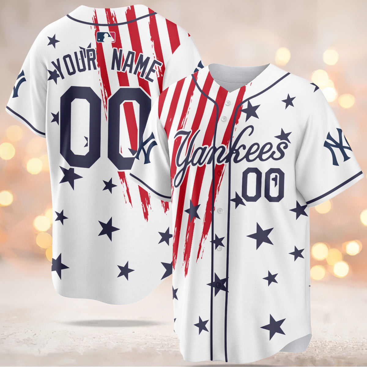 New York Yankees MLB 4th of July Baseball Jersey