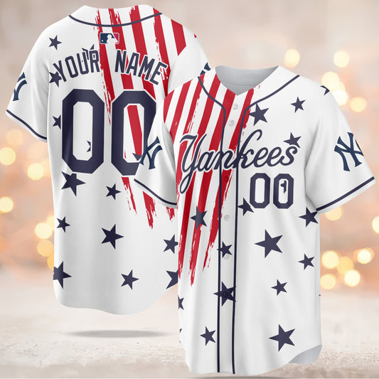 New York Yankees MLB 4th of July Baseball Jersey