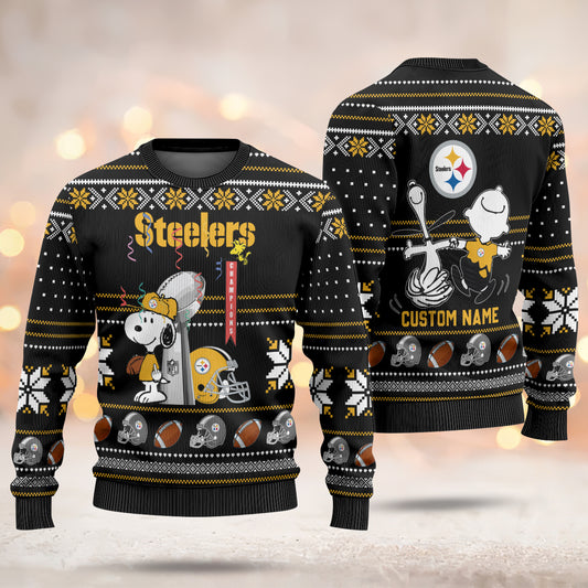 Custom Snoopy Football Ugly Sweater - 411QA-US013