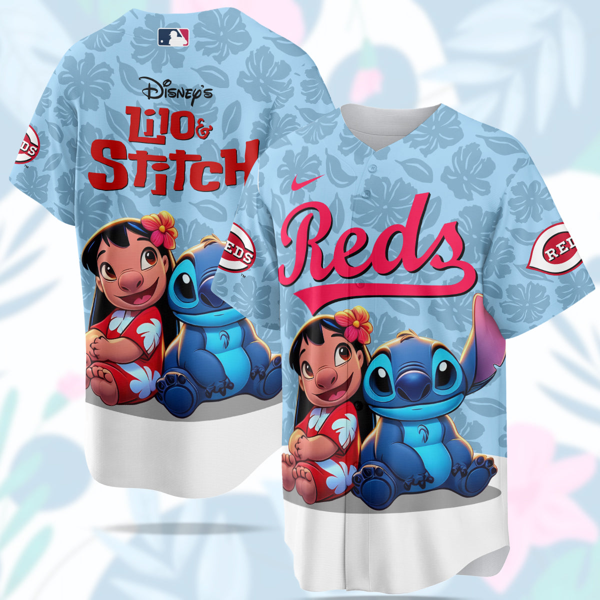 Cincinnati Reds MLB x Lilo & Stitch Jersey Limited