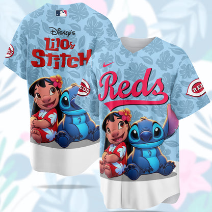 Cincinnati Reds MLB x Lilo & Stitch Jersey Limited