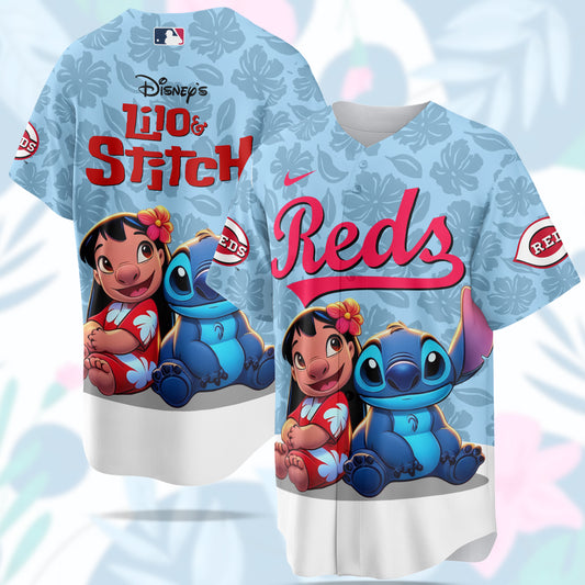 Cincinnati Reds MLB x Lilo & Stitch Jersey Limited