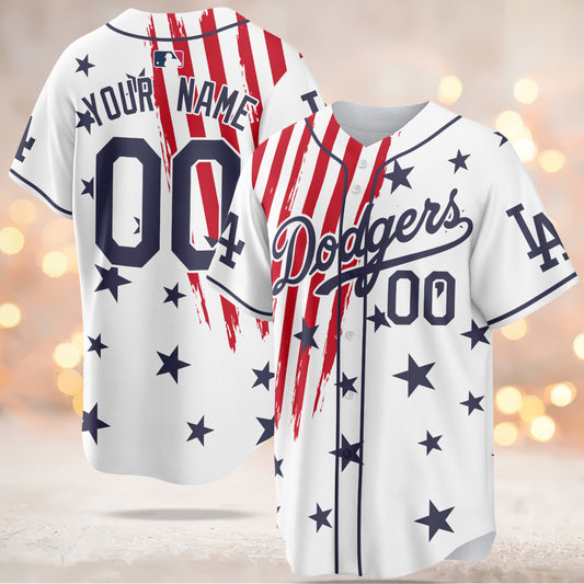 Los Angeles Dodgers MLB 4th of July Baseball Jersey