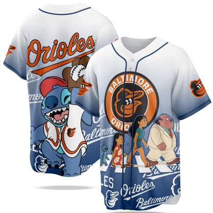 Baltimore Orioles MLB x Lilo & Stitch Jersey Limited