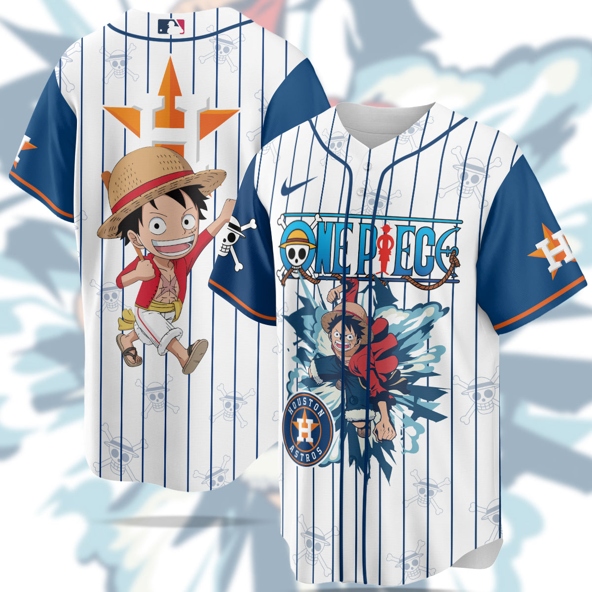 MLB Houston Astros X One Piece Baseball Jersey