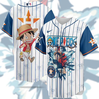 MLB Houston Astros X One Piece Baseball Jersey