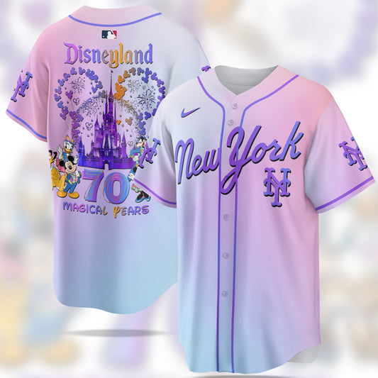 New York Mets MLB x Disneyland 70th Anniversary Baseball Jersey