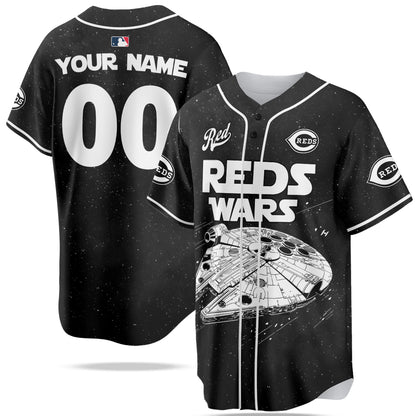 Custom Name Cincinnati Reds MLB x Star Wars Edition Jersey