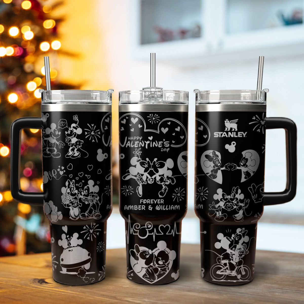 DN Mickey Love Couple Custom 40oz Tumbler -501MCTLTB027