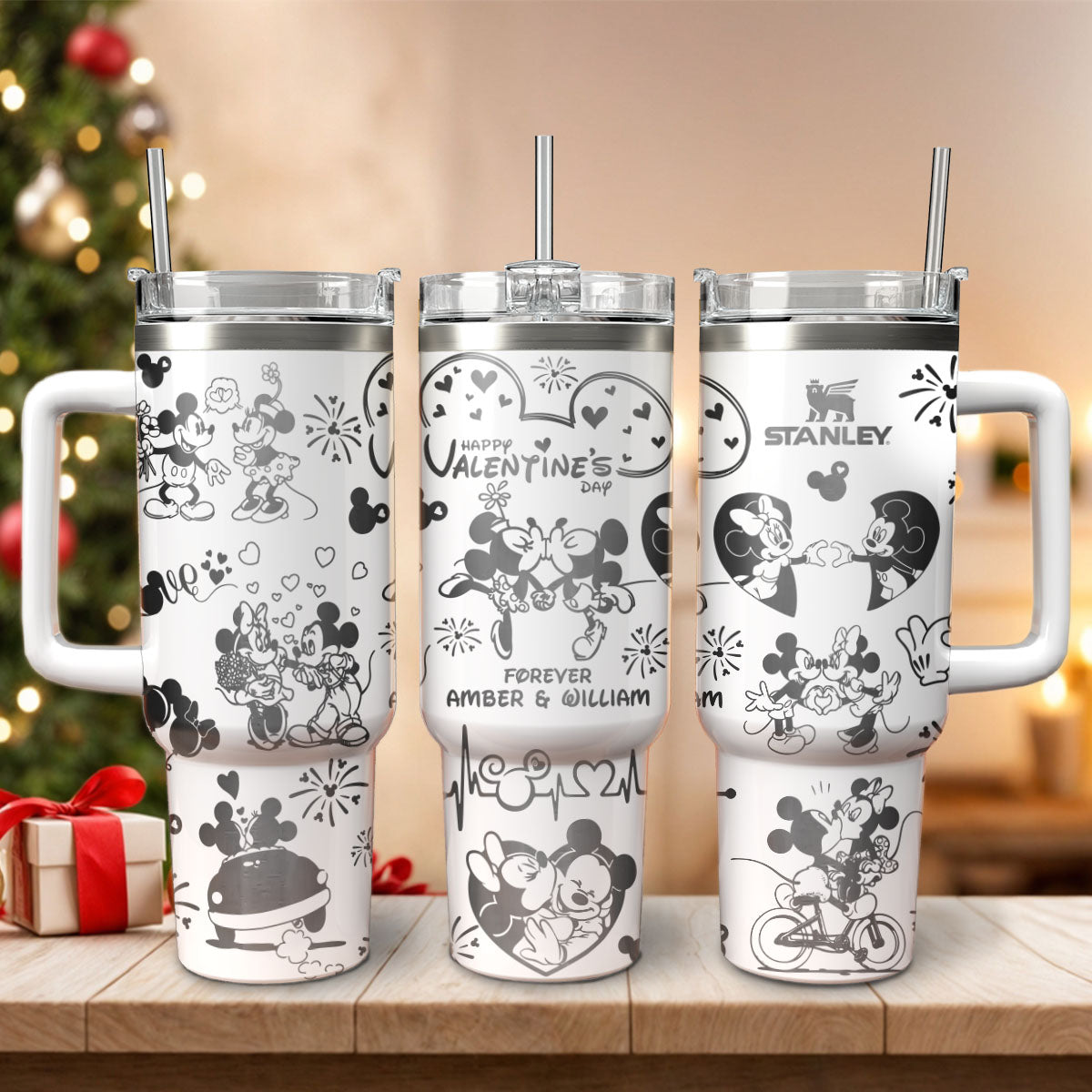 DN Mickey Love Couple Custom 40oz Tumbler -501MCTLTB027