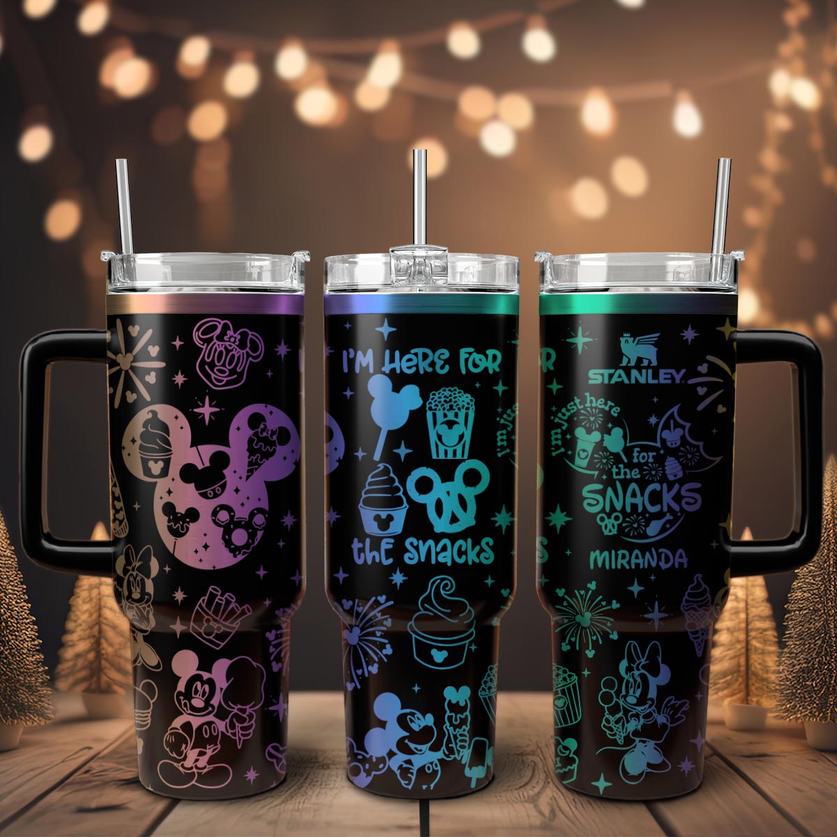 DN Mickey and Minnie Custom 40oz Tumbler  - 501MCTLTB029