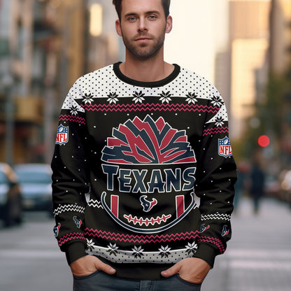 A Best Gift For Fan, Custom Football Teams Ugly Sweater _ 411MC-US003