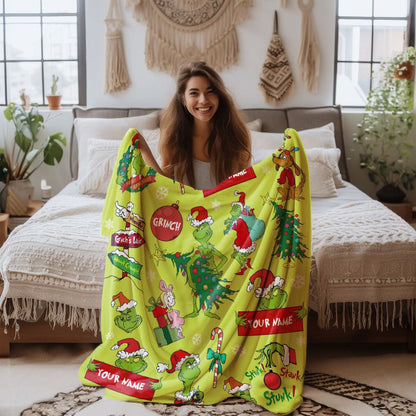 Custom Grinch Movie Blanket - 410TTTLBL002