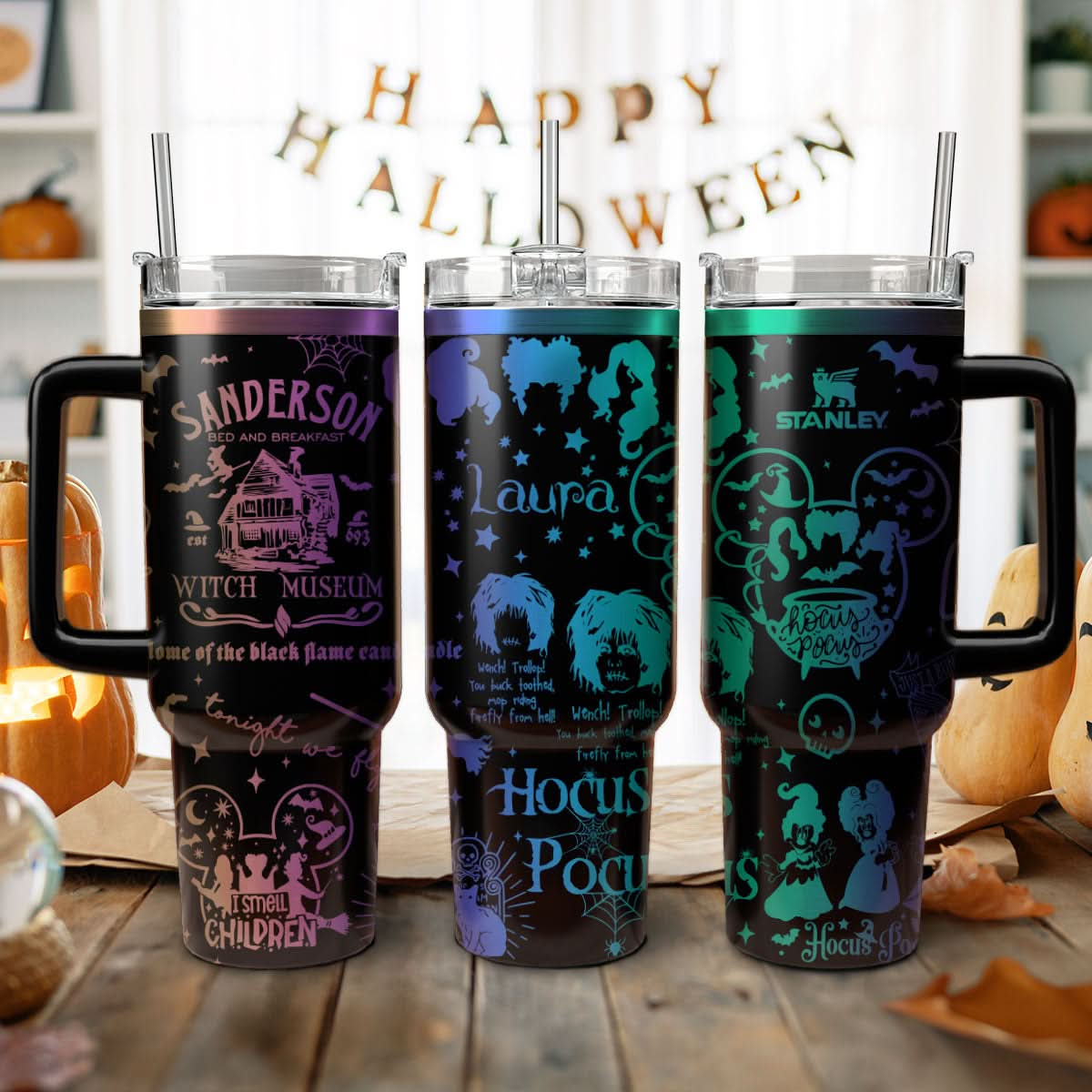 Custom Disney Hocus Pocus Sanderson 40oz Tumbler - 409HLTLTB132