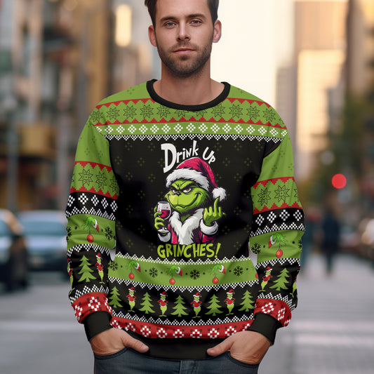 Christmas Grinch Ugly Sweater - 411TT- US023