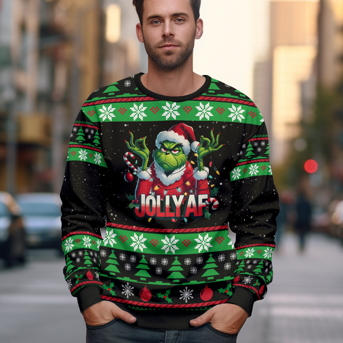 Custom Grinch Ugly Sweater - 411QA-US009