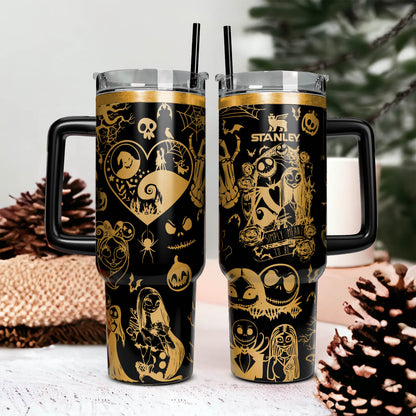 Nightmare Christmas Engraved Stanley 40oz Tumbler
