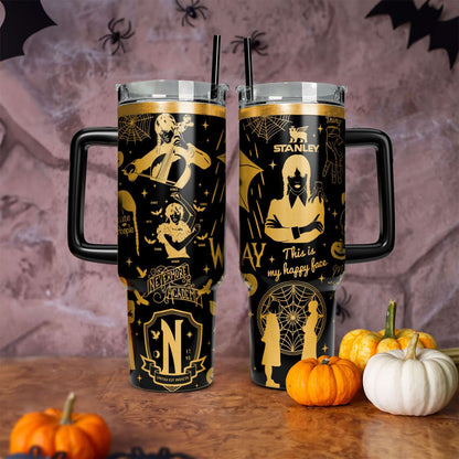 Wednesday Addams 40oz Custom Tumbler - 409HLTLTB182