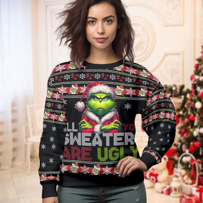 Custom Grinch Ugly Sweater - 411QA-US004