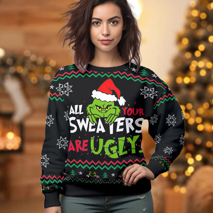 Custom Grinch Ugly Sweater - 410TTTLUS001