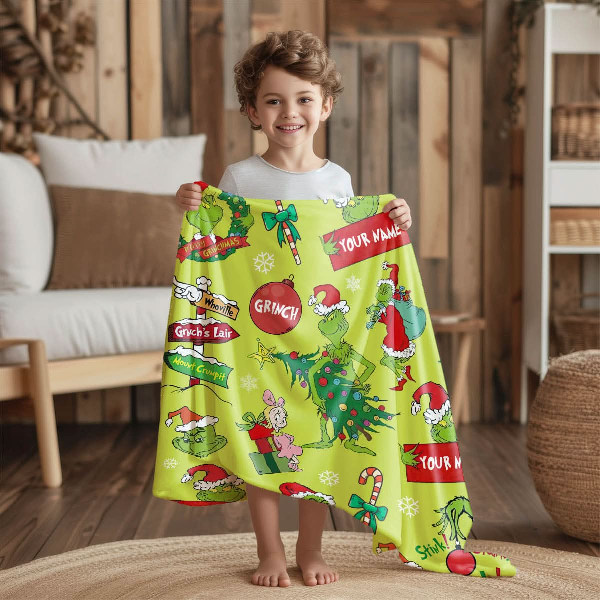 Custom Grinch Movie Blanket - 410TTTLBL002