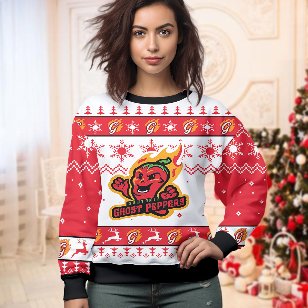 Custom Peppers Team Ugly Sweater - 411TT-US005