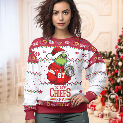 Custom TS Chiefs Grinch Chiefs Ugly Sweater - 411QA-US010