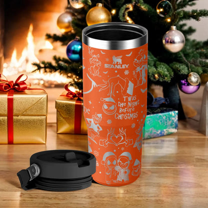 Custom The Nightmare Before Christmas and Grinch IceFlow 40oz Tumbler - 410QATLTB019