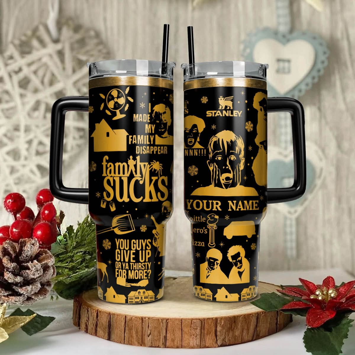 Custom Home Alone Movie 40oz Tumbler - 410QATLTB016