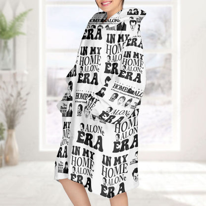 Home Alone Print Blanket Hoodie - 410TT-HB002