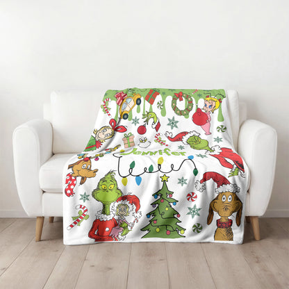 Custom Grinch Movie Blanket - 410QA-BL003