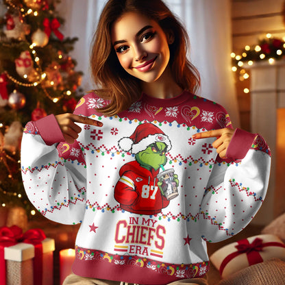 Custom TS Chiefs Grinch Chiefs Ugly Sweater - 411QA-US010