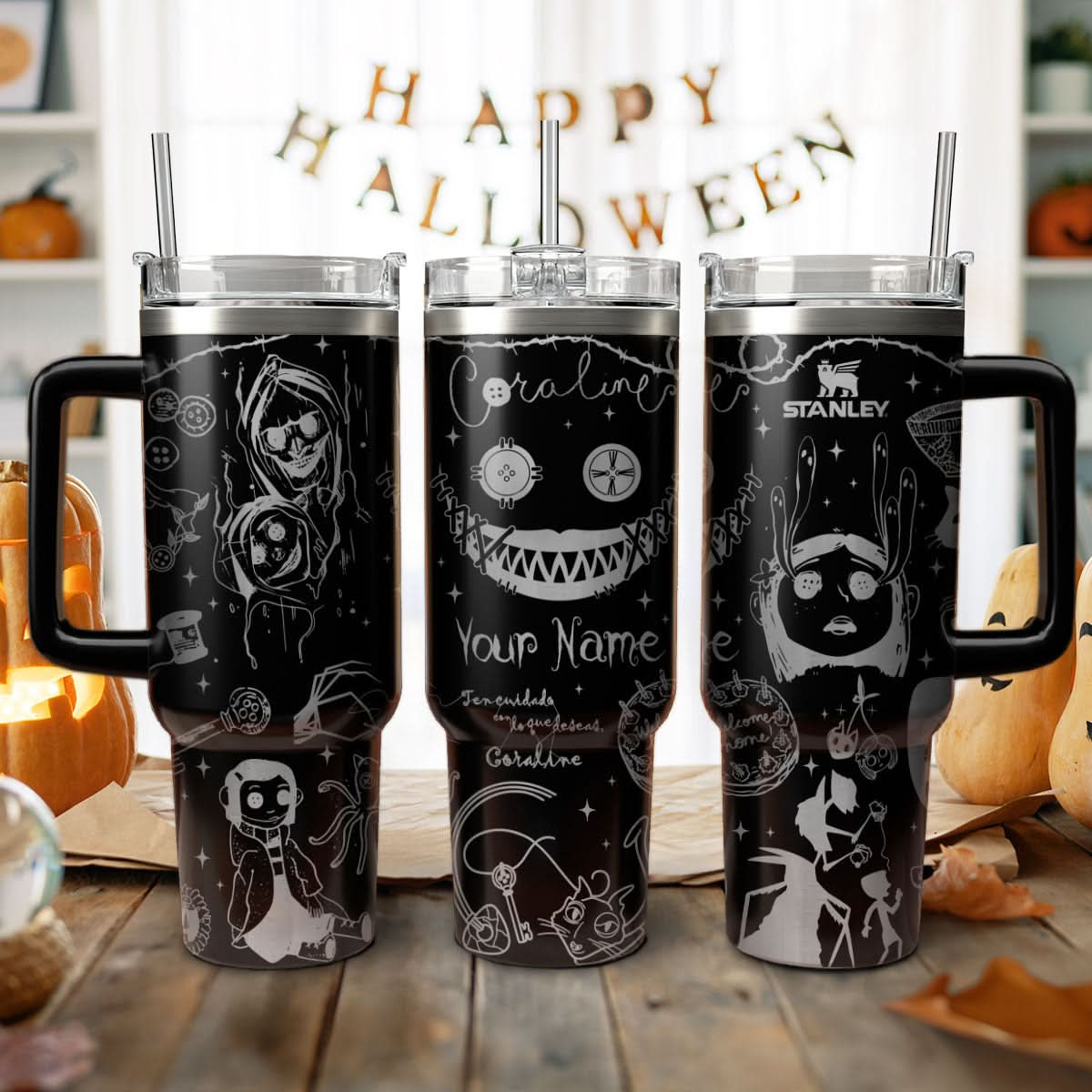 Custom Coraline Movies 40oz Tumbler - 410HLTLTB003