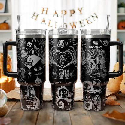 Nightmare Christmas Engraved Stanley 40oz Tumbler