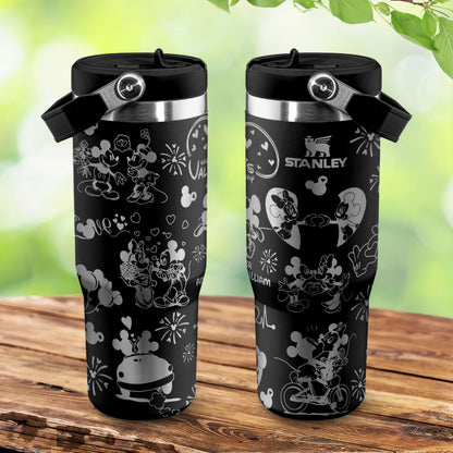 DN Mickey Love Couple Custom Iceflow Tumbler 40 oz - 501MCTLTB027