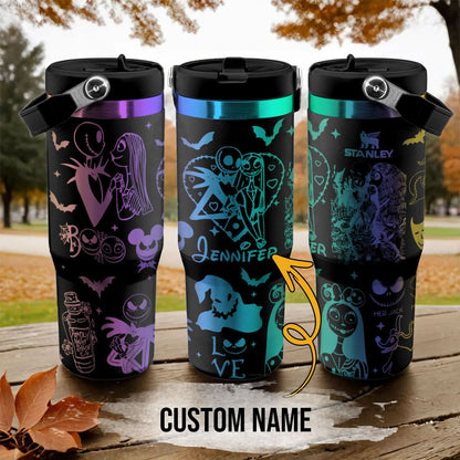 Custom Name Couple Nightmare Before Christmas Revenge IceFlow 40oz Tumbler - 408HLTLTB0101