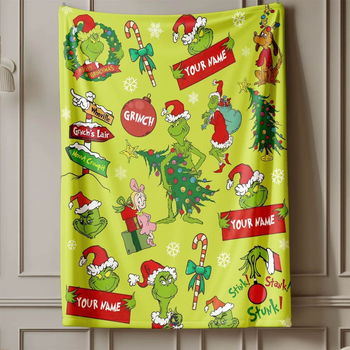 Custom Grinch Movie Blanket - 410TTTLBL002