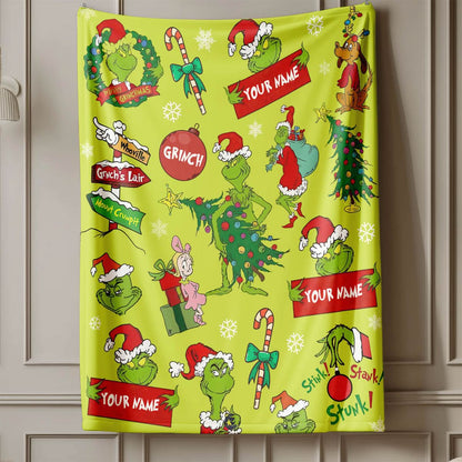 Custom Grinch Movie Blanket - 410TTTLBL002