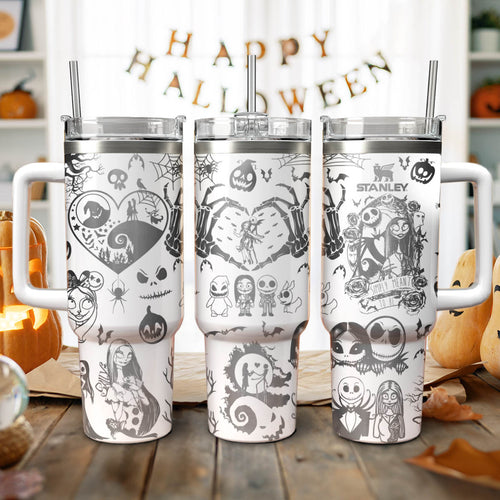Nightmare Christmas Engraved Stanley 40oz Tumbler