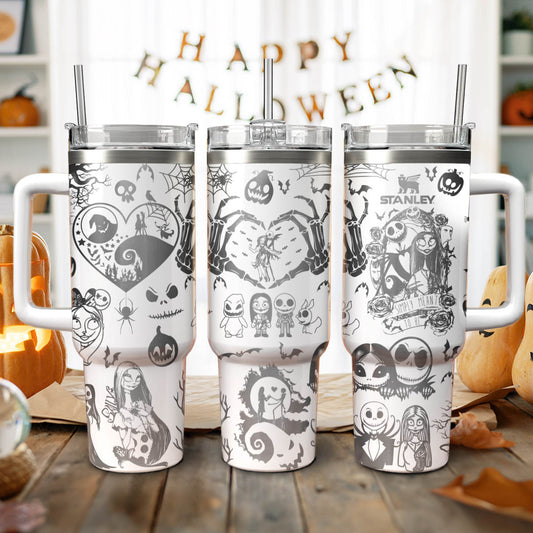 Nightmare Christmas Engraved Stanley 40oz Tumbler
