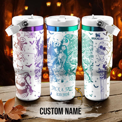 Custom Name Couple Nightmare Revenge IceFlow 40oz Tumbler - 408HLTLTB0104