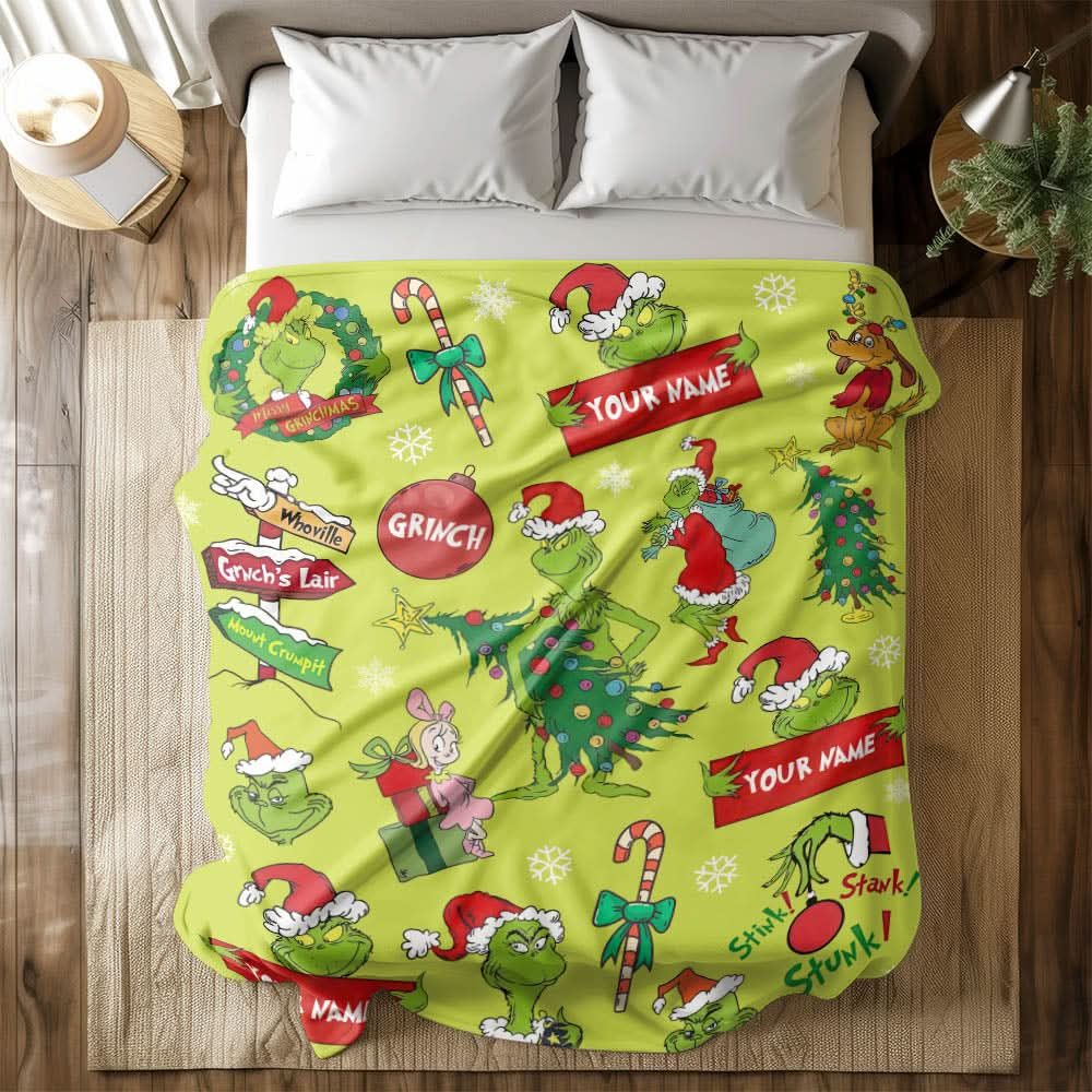 Custom Grinch Movie Blanket - 410TTTLBL002