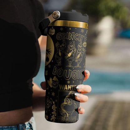 Custom Name Grinch IceFlow 40oz Tumbler - 410HLTLTB006