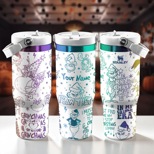 Custom Grinch IceFlow 40oz Tumbler - 409TTTLTB014