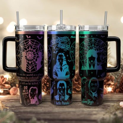 Wednesday Addams 40oz Tumbler - 409TTTLTB004