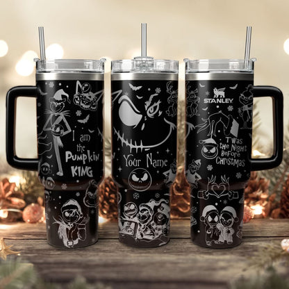 Couple Custom The Nightmare Before Christmas and Grinch 40oz Tumbler
