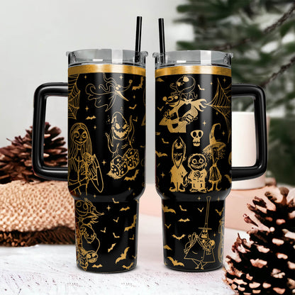 Custom Name Couple The Nightmare Before Stanley 40 oz Tumbler