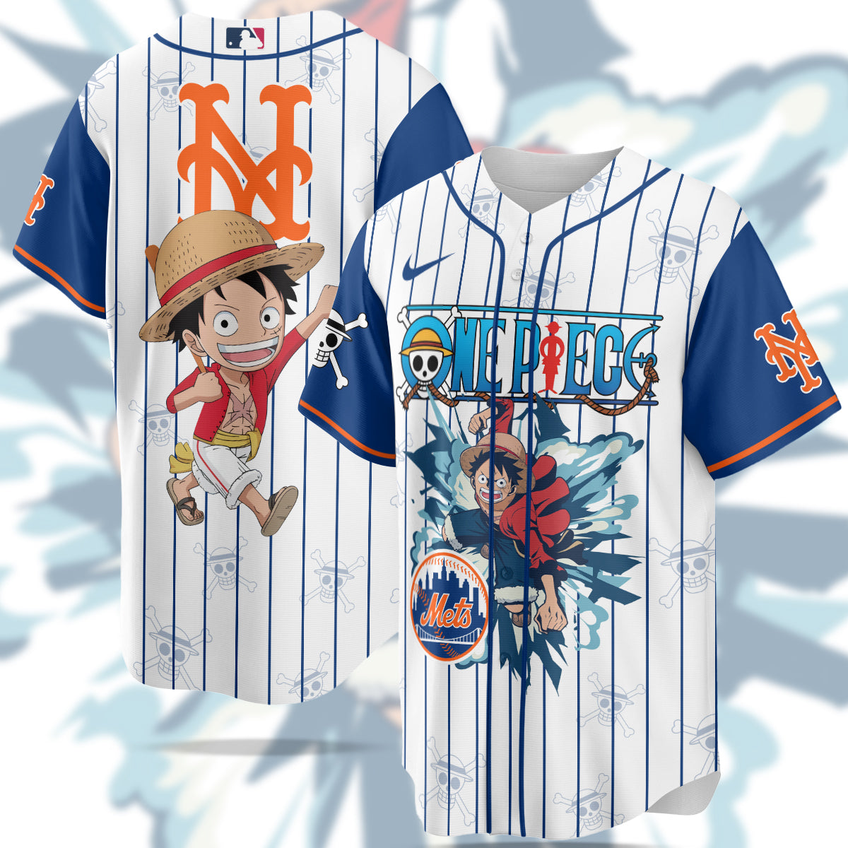 MLB New York Mets X One Piece Baseball Jersey